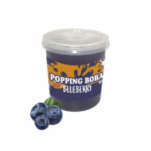 Grootverpakking 3kg Blauwe bes Popping Boba voor horeca en bubble tea shops
