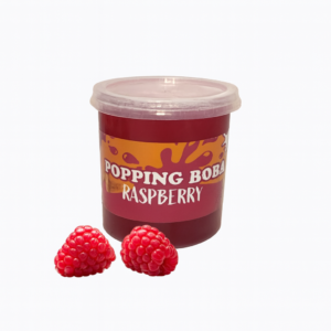 Grootverpakking 3kg Framboos Popping Boba voor horeca en bubble tea shops