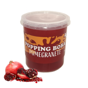 Grootverpakking 3kg Granaatappel Popping Boba voor horeca en bubble tea shops