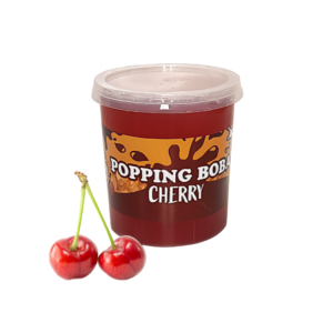 Grootverpakking 3kg Kers Popping Boba voor horeca en bubble tea shops